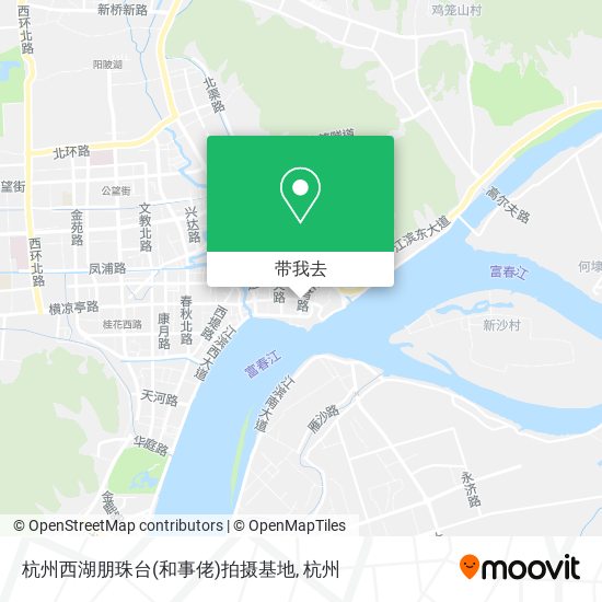杭州西湖朋珠台(和事佬)拍摄基地地图