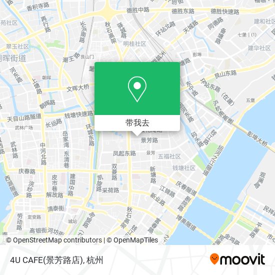 4U CAFE(景芳路店)地图