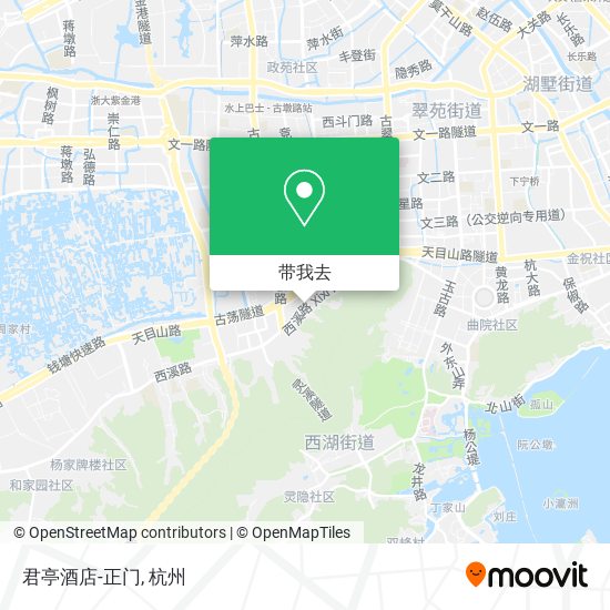 君亭酒店-正门地图