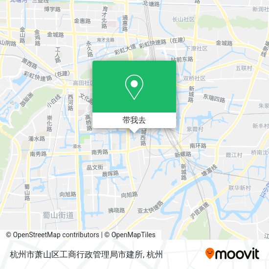 杭州市萧山区工商行政管理局市建所地图