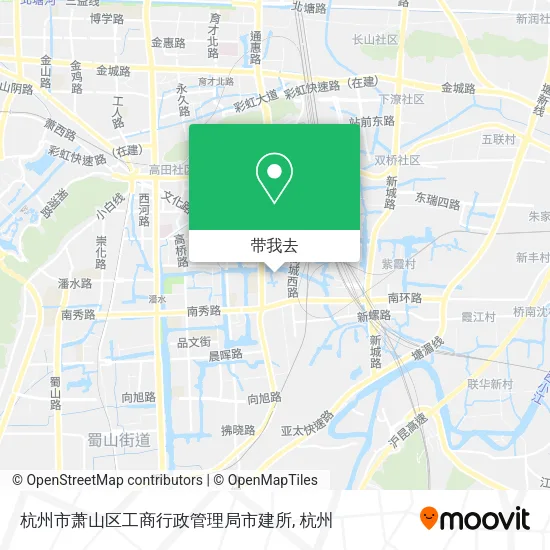 杭州市萧山区工商行政管理局市建所地图