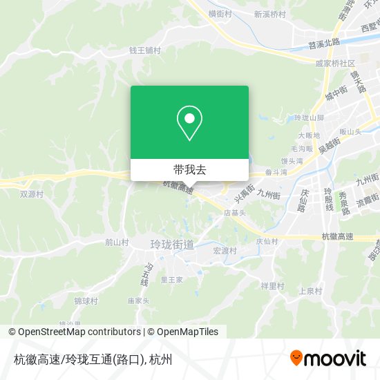 杭徽高速/玲珑互通(路口)地图