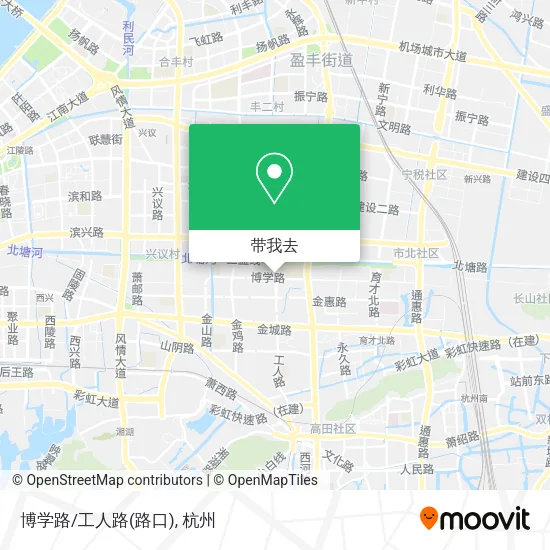 博学路/工人路(路口)地图