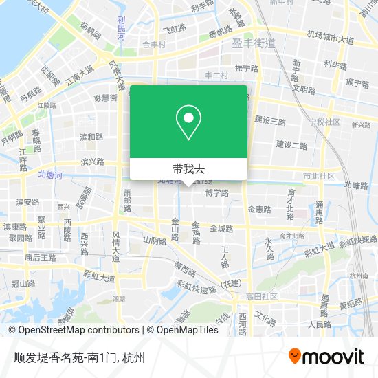 顺发堤香名苑-南1门地图