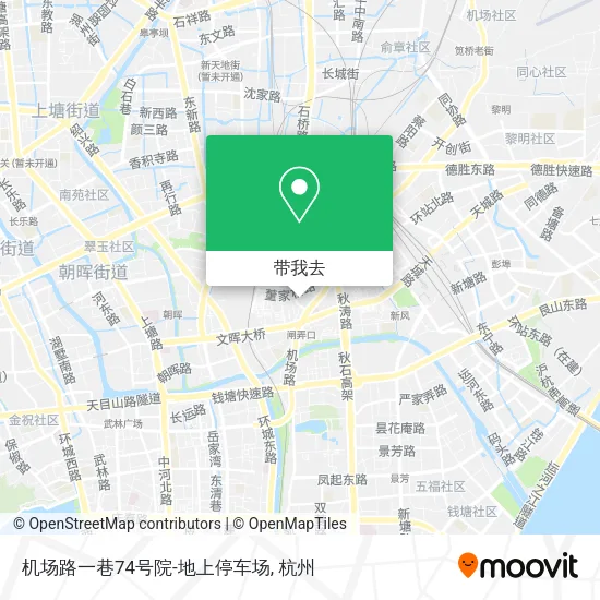 机场路一巷74号院-地上停车场地图