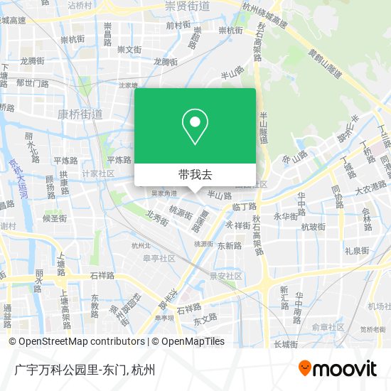 广宇万科公园里-东门地图