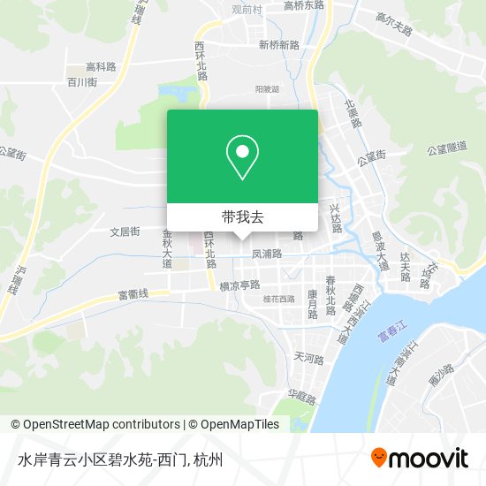 水岸青云小区碧水苑-西门地图