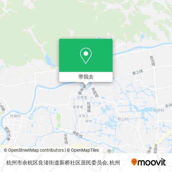 杭州市余杭区良渚街道新桥社区居民委员会地图
