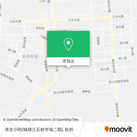 美女小吃(钱塘江石材市场二期)地图
