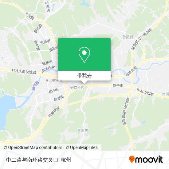 中二路与南环路交叉口地图