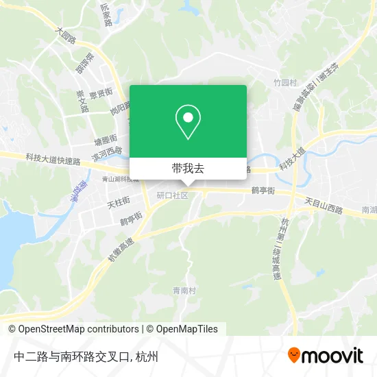 中二路与南环路交叉口地图