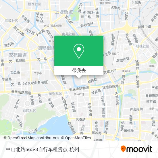 中山北路565-3自行车租赁点地图