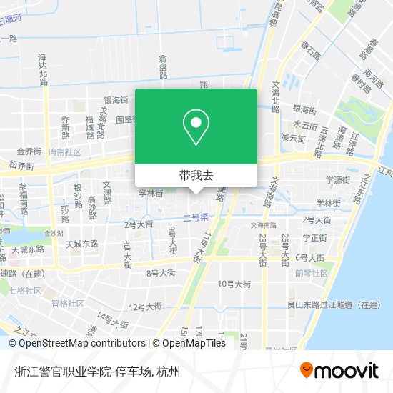 浙江警官职业学院-停车场地图