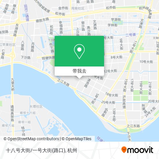 十八号大街/一号大街(路口)地图