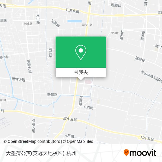 大墨蒲公英(英冠天地校区)地图