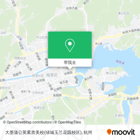 大墨蒲公英素质美校(绿城玉兰花园校区)地图