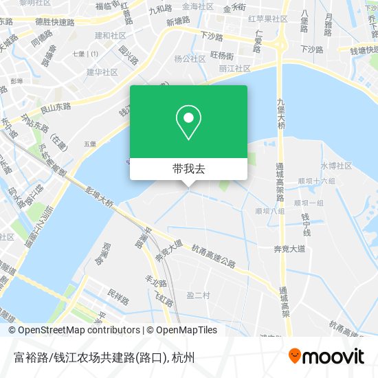 富裕路/钱江农场共建路(路口)地图