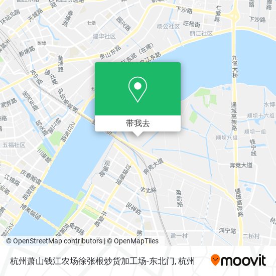 杭州萧山钱江农场徐张根炒货加工场-东北门地图