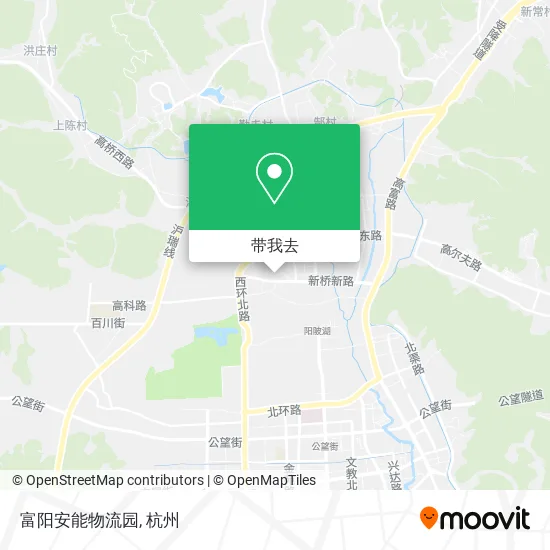 富阳安能物流园地图