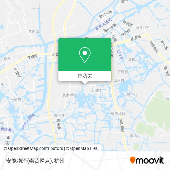 安能物流(崇贤网点)地图