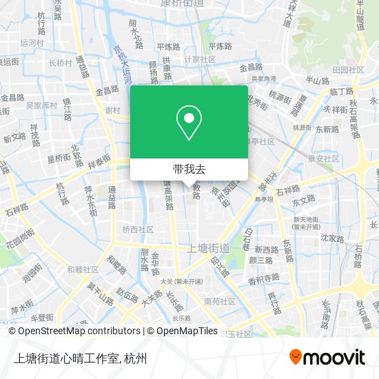 上塘街道心晴工作室地图