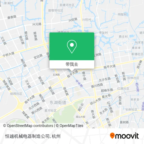 恒越机械电器制造公司地图