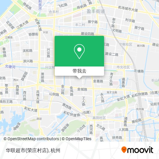 华联超市(荣庄村店)地图