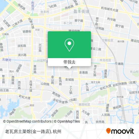 老瓦房土菜馆(金一路店)地图