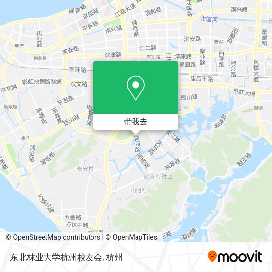 东北林业大学杭州校友会地图
