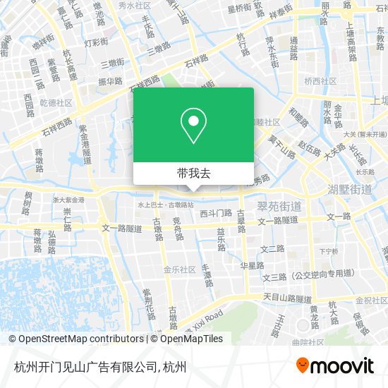 杭州开门见山广告有限公司地图