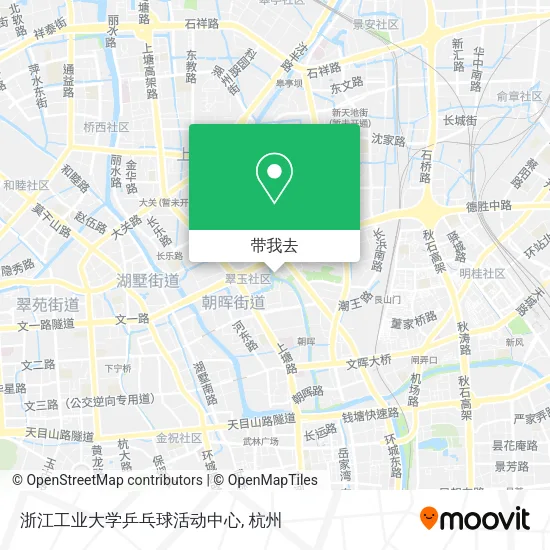 浙江工业大学乒乓球活动中心地图