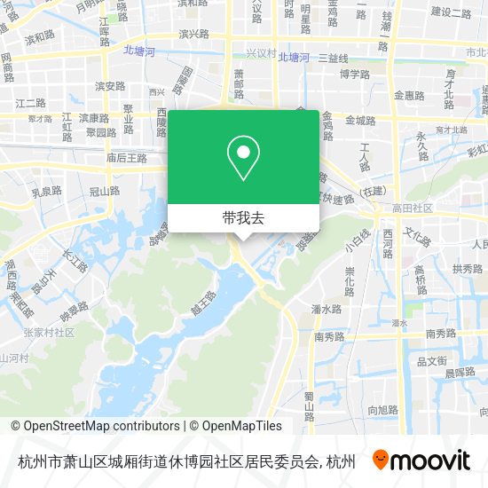 杭州市萧山区城厢街道休博园社区居民委员会地图