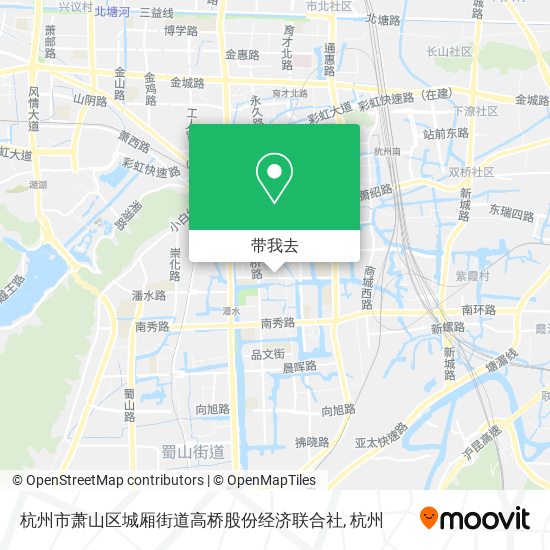 杭州市萧山区城厢街道高桥股份经济联合社地图