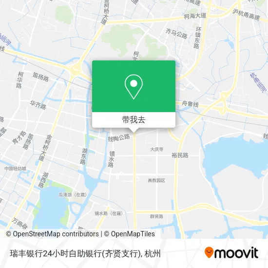 瑞丰银行24小时自助银行(齐贤支行)地图