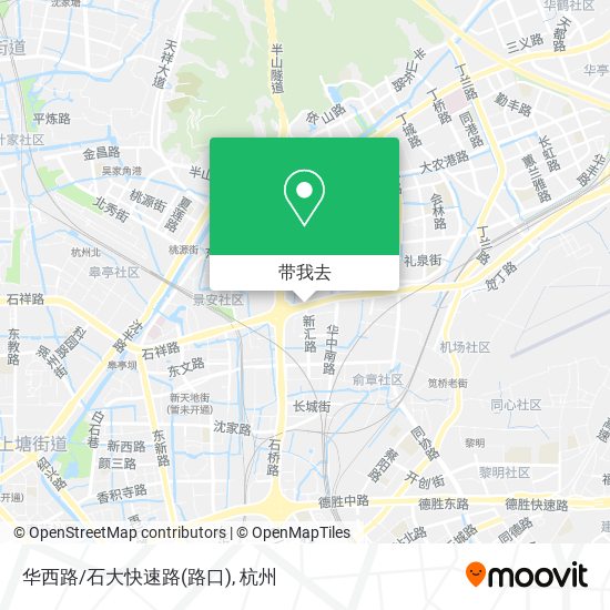 华西路/石大快速路(路口)地图