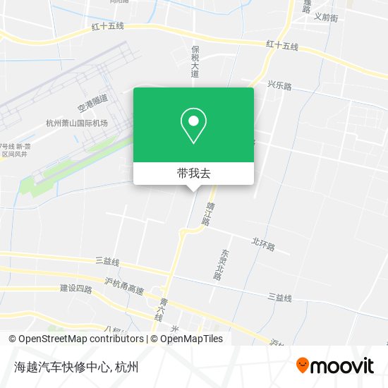 海越汽车快修中心地图