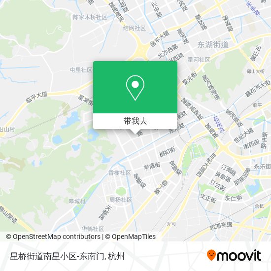 星桥街道南星小区-东南门地图