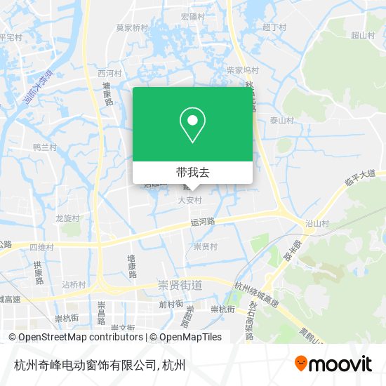 杭州奇峰电动窗饰有限公司地图