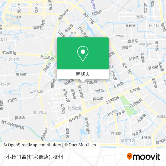 小杨门窗(灯彩街店)地图