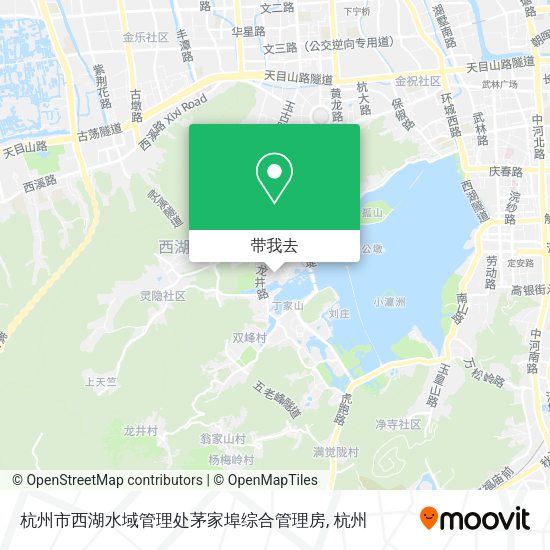 杭州市西湖水域管理处茅家埠综合管理房地图