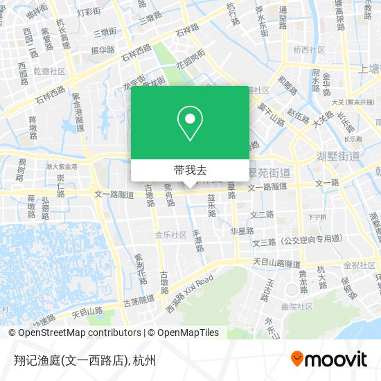 翔记渔庭(文一西路店)地图