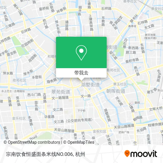 宗南饮食恒盛面条米线NO.006地图