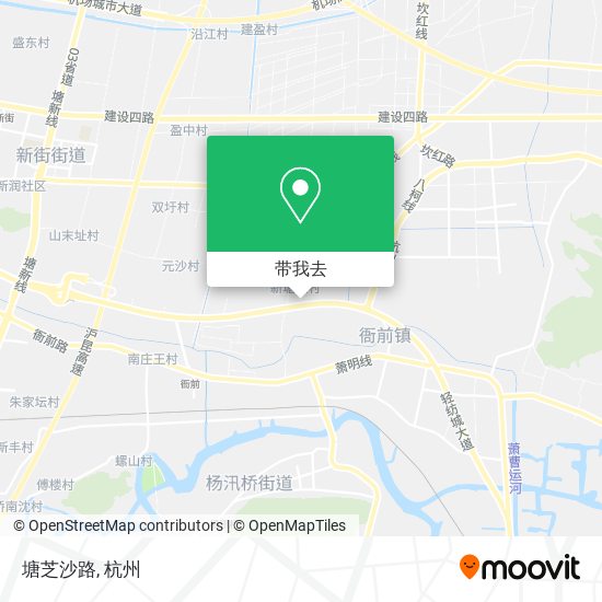 塘芝沙路地图