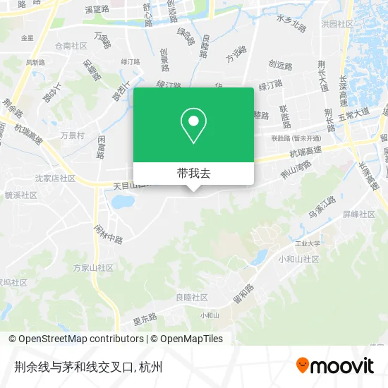 荆余线与茅和线交叉口地图