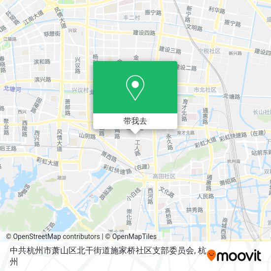 中共杭州市萧山区北干街道施家桥社区支部委员会地图