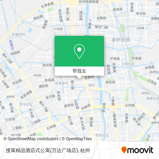 搜寓精品酒店式公寓(万达广场店)地图