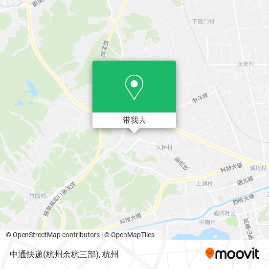 中通快递(杭州余杭三部)地图