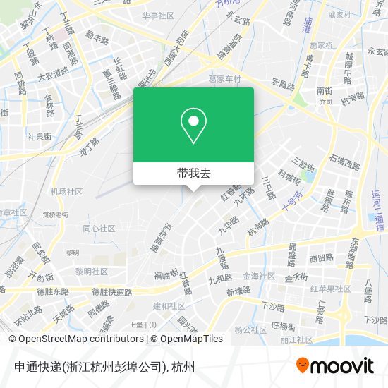 申通快递(浙江杭州彭埠公司)地图