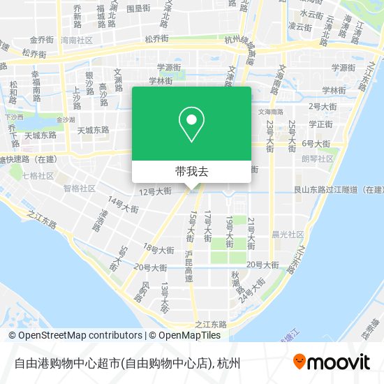自由港购物中心超市(自由购物中心店)地图