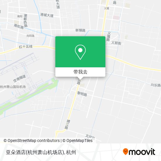 亚朵酒店(杭州萧山机场店)地图